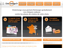 Tablet Screenshot of cinechange.fr